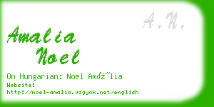 amalia noel business card